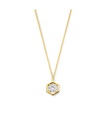 COLLIER OR JAUNE DIAMANT ASTORG 1895 pas chere