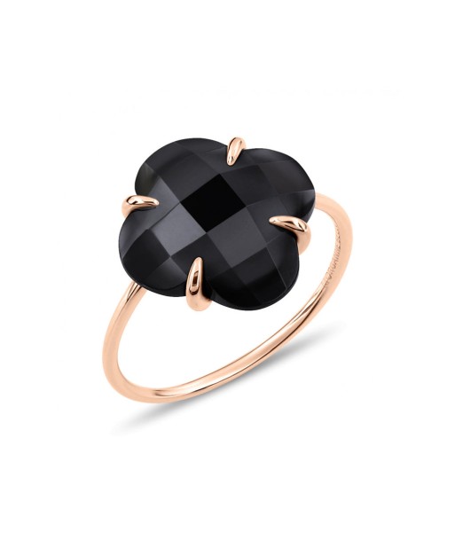 BAGUE MORGANNE BELLO VICTORIA OR ROSE ONYX le concept de la Pate a emporter 