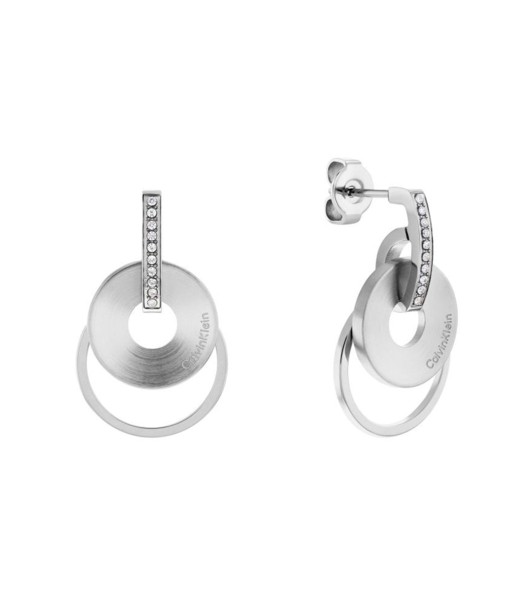 BOUCLES D'OREILLES CALVIN KLEIN SCULPTURAL PLAYFULL rembourrage situé sous