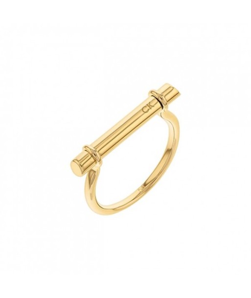 BAGUE CALVIN KLEIN SCULPTURAL ELONGATED LINEAR JUSQU'A -70%! 