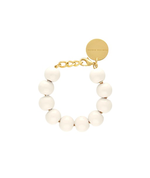 BRACELET BEADS BLANC VANESSA BARONI 50% de réduction en Octobre 2024