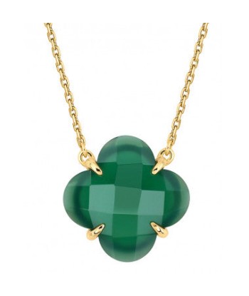 COLLIER VICTORIA AGATE VERTE OR JAUNE prix pour 