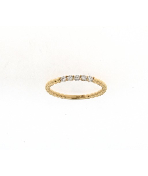 BAGUE OR JAUNE DIAMANTS ASTORG 1895 pas chere