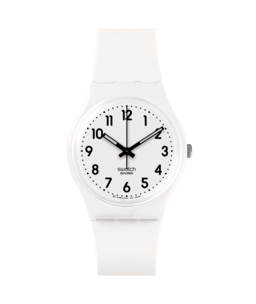 MONTRE SWATCH JUST WHITE SOFT pas cher