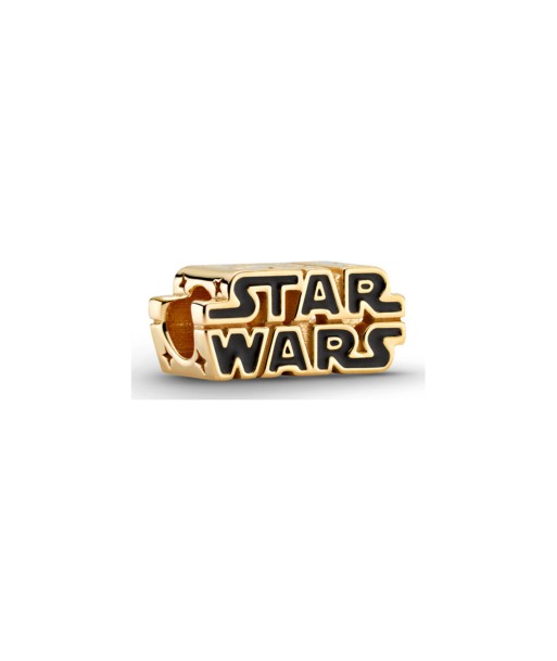 Charm Pandora Star Wars logo 3D doré Toutes les collections ici