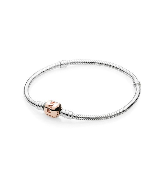 Bracelet  Maille Serpent Pandora Moments Fermoir doré rose outlet