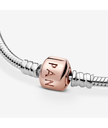 Bracelet  Maille Serpent Pandora Moments Fermoir doré rose outlet