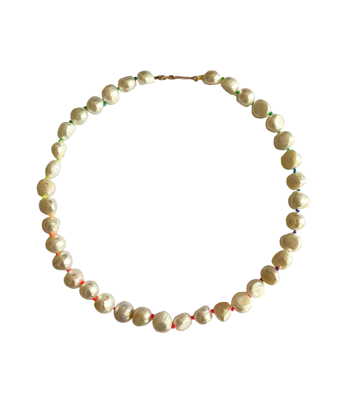 COLLIER 4CROSSES RAINBOW PERLES D'EAU DOUCE 50-70% off 