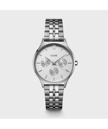 MINUIT MULTIFUNCTION WATCH FULL SILVER COLOUR Dans la société mordern