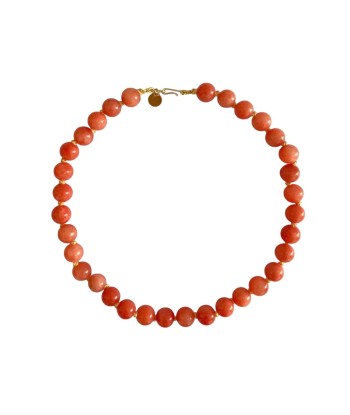 COLLIER 4CROSSES PIERRE DE MONTAGNE MANDARINE hantent personnes