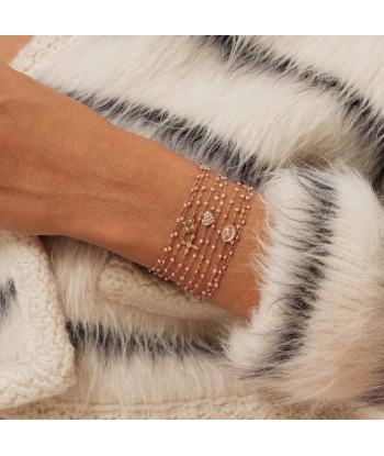 BRACELET GIGI CLOZEAU OR ROSE IN LOVE DIAMANTS plus qu'un jeu 