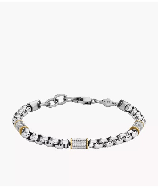 BRACELET FOSSIL EN ACIER INOXYDABLE BICOLORE ouvre sa boutique