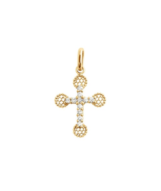 PENDENTIF GIGI CLOZEAU CROIX DENTELLE OR JAUNE DIAMANTS sélection de produits