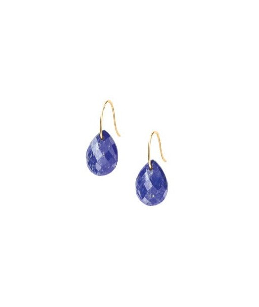 MORGANNE BELLO BOUCLES D'OREILLE ALMA OR JAUNE LAPIS LAZULI d'Europe débarque